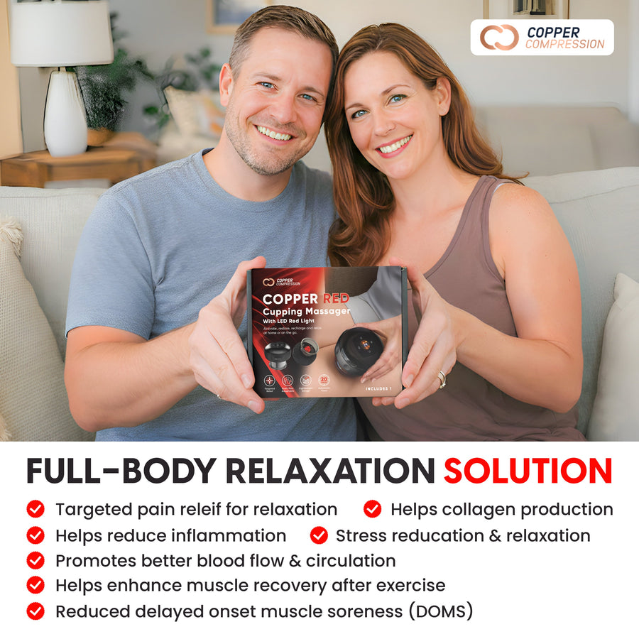 CopperRed™ Cupping Therapy Device - Red Light + Heat + Suction