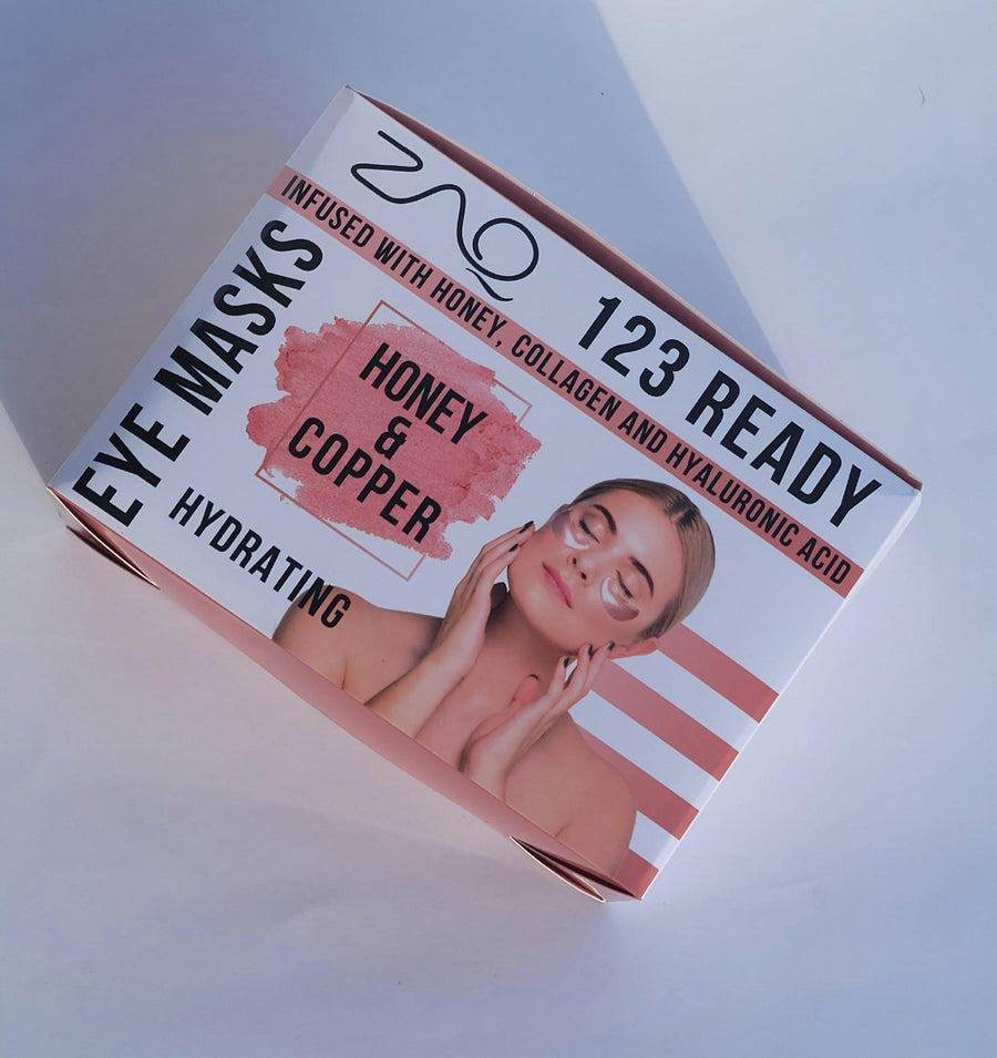 123 Ready HONEY & COPPER HYDRATING GEL EYE PATCHES