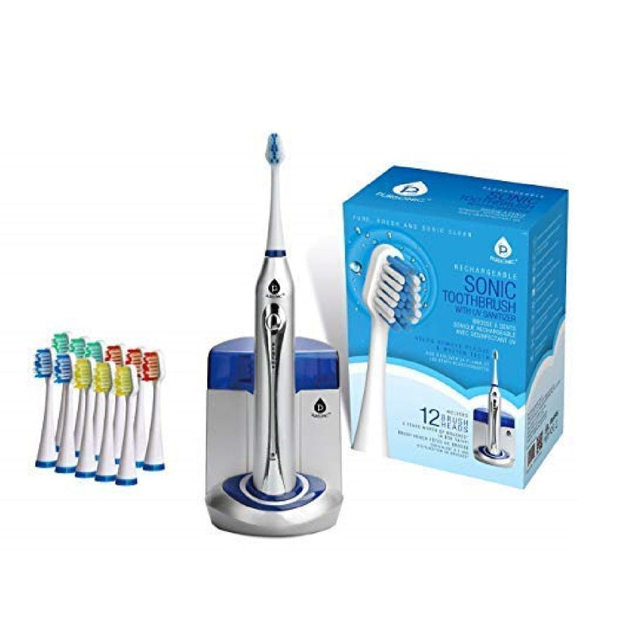 Deluxe Plus Electric Rechargeable Toothbrush with Built In UV sanitizer