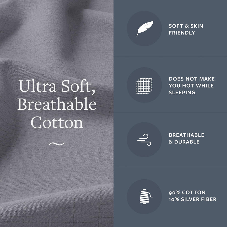 GroundLuxe Luxury Grounding Pillowcase (Organic Cotton)