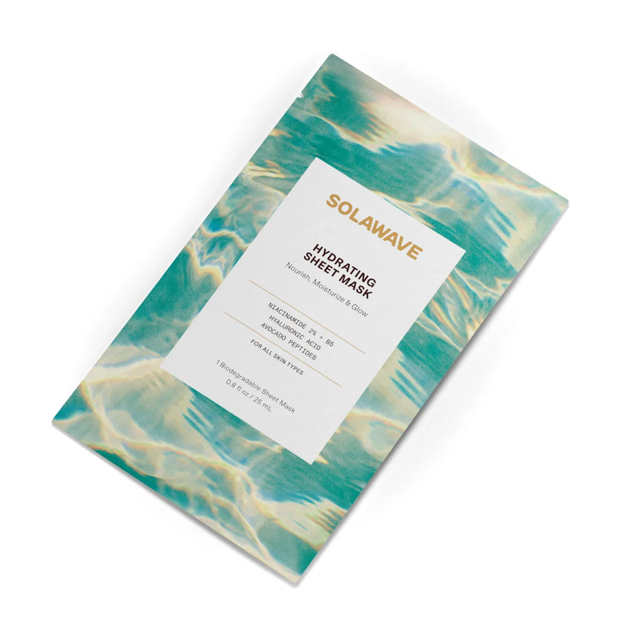An image of the Solawave hydrating sheet mask || 1 Pack