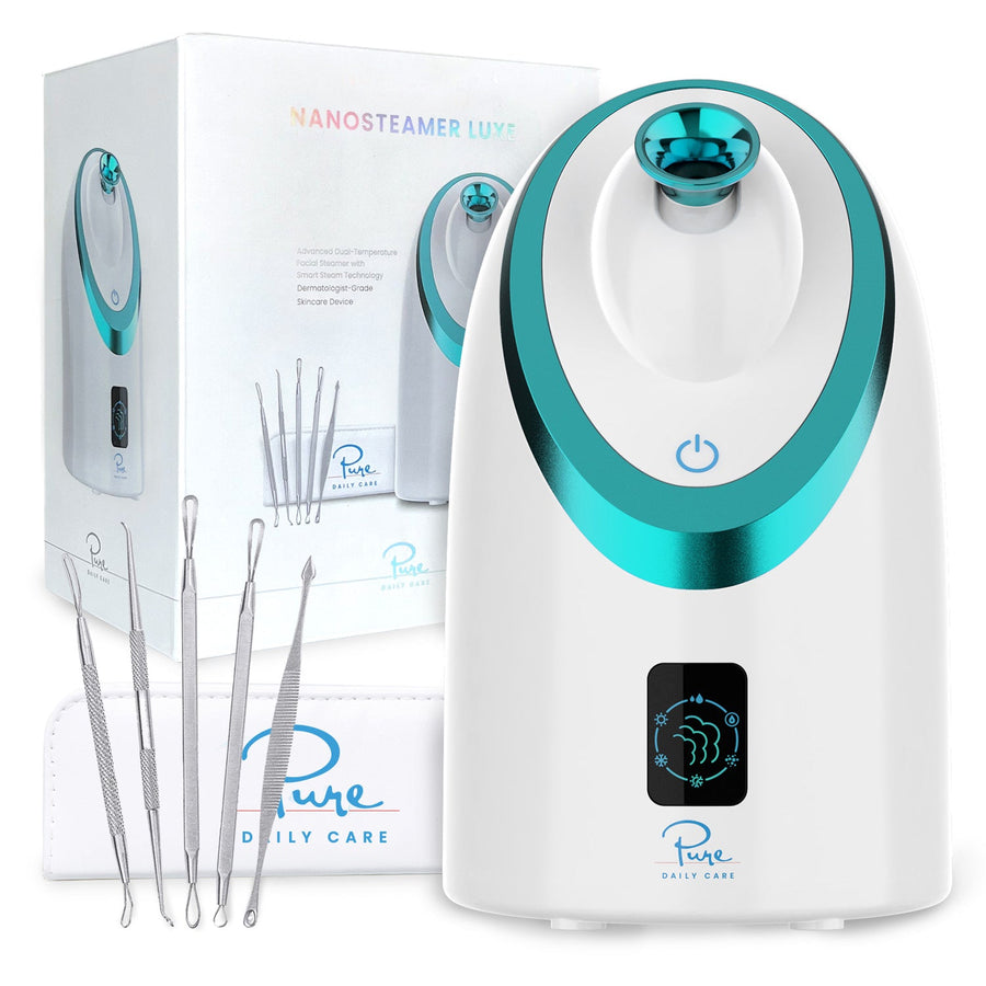 #White#Pure Daily Care white  NanoSteamer Luxe facial steamer