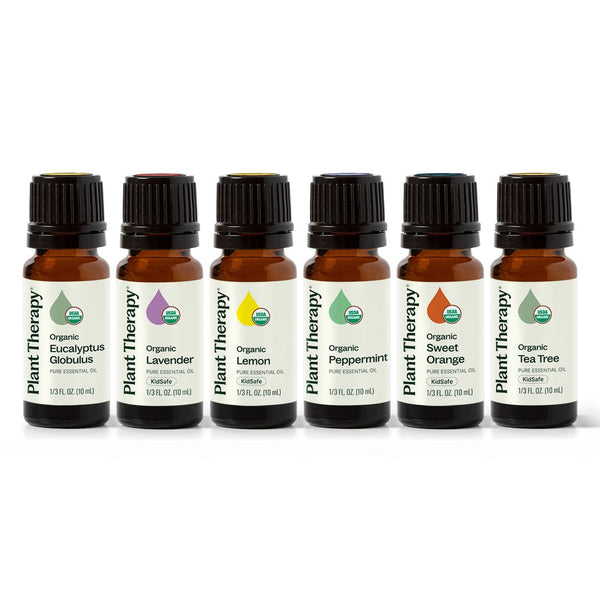 Top 6 Organic Singles Essential Oil Set