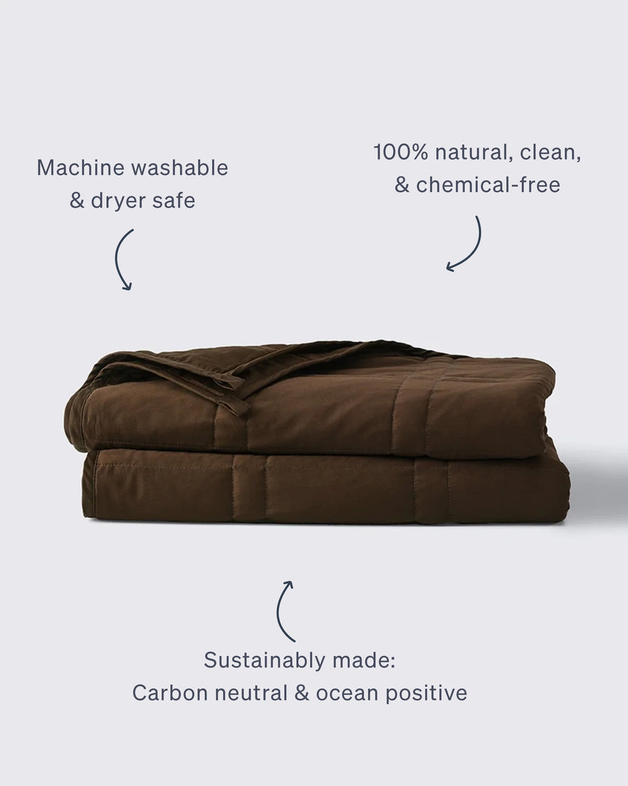 cocoa weighted blanket folded on a white background [47867972026587, 47868894806235, 47868894839003, 47868894871771, 47868894904539, 47868895756507, 47868895789275, 47868895822043,47879290421467, 47880476655835]
